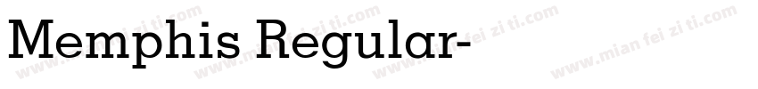 Memphis Regular字体转换
